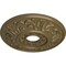 Ekena Millwork Valletta Ceiling Medallion (Fits Canopies up to 3 1/2"), 18"OD x 3 1/2"ID x 1"P, Mississippi Mud CM18VLMMF - alternate 2